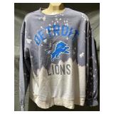 Detroit Lions Bleached Sweatshirt Womenï¿½s L