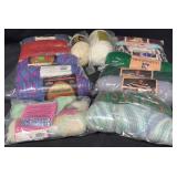 Yarn Assortment 19 Skeins Red Heart Honeyspun