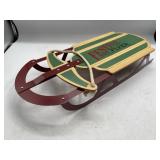 Festive Flyer Decorative Wooden Sled 15.5in