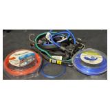 Tarp Straps Bungee Cords & Trimmer Line Opened