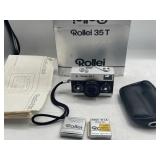 Rollei 35 T 35mm Camera w/ Box & Accessories