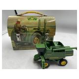 John Deere Combine & Metal Lunch Box
