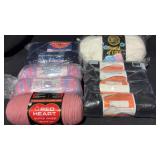 Assorted Yarn 10 Skeins Bernat Red Heart