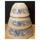 Pyrex Homestead Mixing Bowls 401 402 403