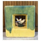 McCoy Pottery Arcature Bird In Window Planter Vase