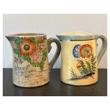 Lusterware Pottery Creamers