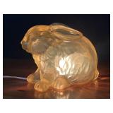 Bunny Rabbit Accent Lamp Resin Night Light