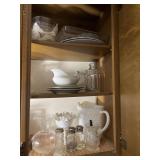 Milk Glass Shakers Bowls Gravy Boat