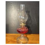 Vintage P&A Eagle Glass Kerosene Oil Lamp