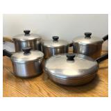 Revere Ware 1801 Copper Clad 5 Piece Cookware