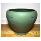 Antique Large Green Arts & Crafts Pottery Planter