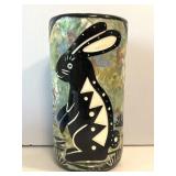 Mana Pottery Jackrabbit Confetti Splatter Vase