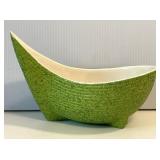 Shawnee Pottery MCM Atomic Boat Footed Bowl