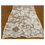 Antique Vintage Lace Tambour Embroidery Textile