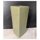 McCoy Floraline Sage Green Square Vase