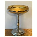 Brothers Krome Kraft Art Deco compote candy dish