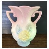 Hull Pottery Magnola Double Handle Urn Vase