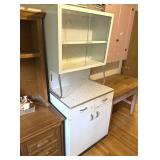 Metal Doctor's Cabinet Vintage White Medical Hutch
