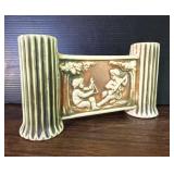 Roseville Pottery Donatello Gate Double Bud Vase