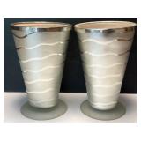 Emilio Robba Mercure Ribbon Frosted Art Glass Vase