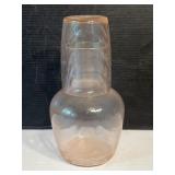 Morgantown Glass Palm Optic Pink Tumble Up