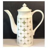 J&G Meakin Victoria Green Liberty Coffee Pot