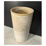 Zanesville Pottery Stoneware Ribbed Cylinder Vase