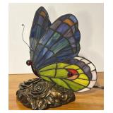 Stained Glass Butterfly Lamp