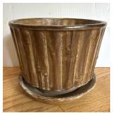 McCoy Pottery Bamboo Drip Glaze Planter Pot