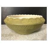McCoy Pottery Woodgrain Bowl M7 Green