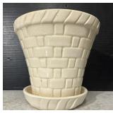 Weller Pottery Basketweave Flower Pot Planter