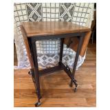 Vintage Typewriter Table Rolling Stand