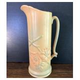 Weller Pottery Wild Rose Ewer Pitcher 1930