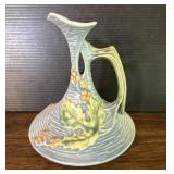 Roseville Pottery Bushberry Ewer Pitcher Blue