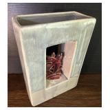 McCoy Pottery Arcature MCM Red Bird Vase