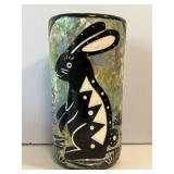 Mana Pottery Jackrabbit Confetti Splatter Vase