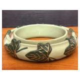 Embossed Ivy Leaf 1956 Ceramic Flower Frog