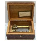 Reuge Swiss Music Box CH 2/50 Burl Wood