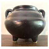 Ransbottom Pottery Antique Black Cauldron Planter