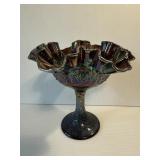 Fenton Carnival Glass Persian Medallion Compote