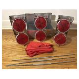 1950's Stratolite Roadside Auto Hazard Reflectors