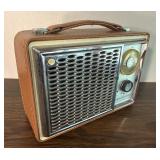 Vintage GE Transistor Radio Leather Case P-840A