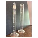 Vintage Pyrex & Kimax Glass Lab Graduated Tubes