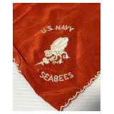 World War II US Navy Seabees Sweetheart Kerchief