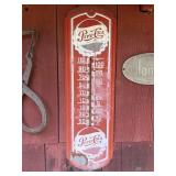 Vintage Pepsi Advertising Sign Wall Thermometer