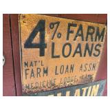 National Farm Loan Association Sign