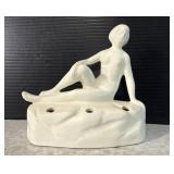 Art Nouveau German Flower Frog Figural