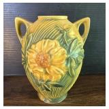 Roseville Pottery Peony Art Urn Vase Signed