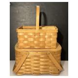 Woven Sewing Basket Pair