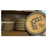 Pfaltzgraff America Sponge Stoneware Plates